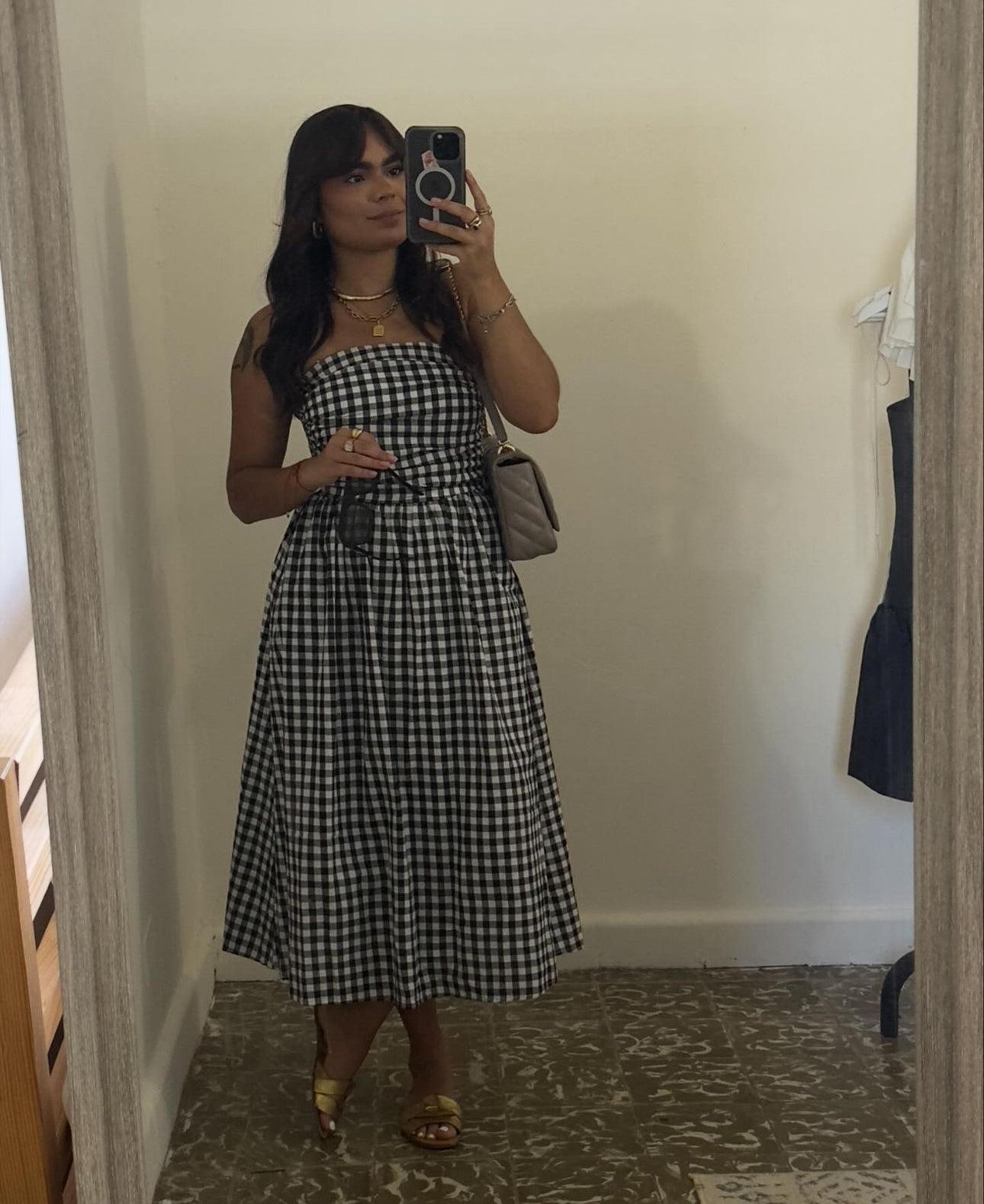 gingham dress