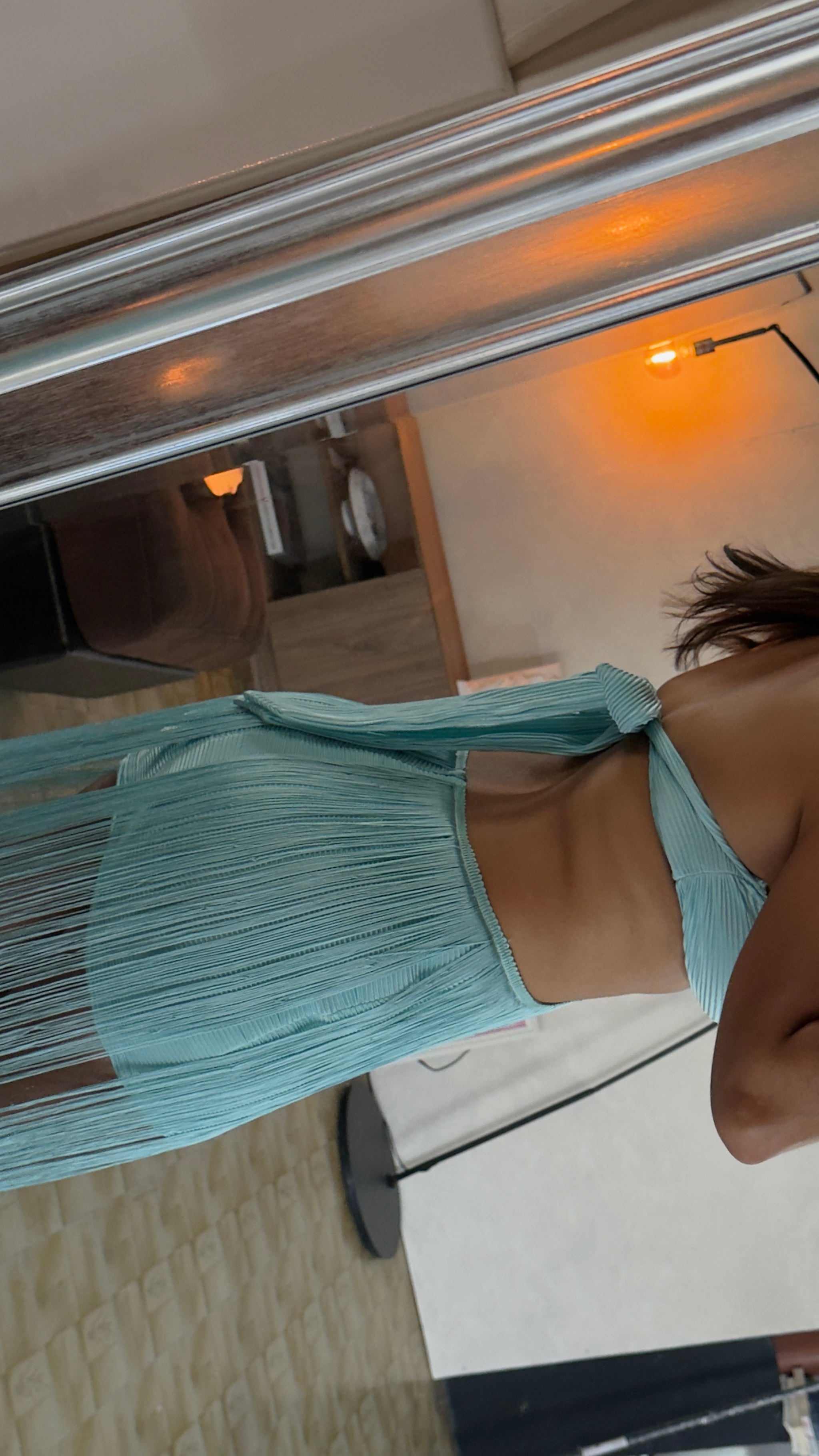 aqua dress