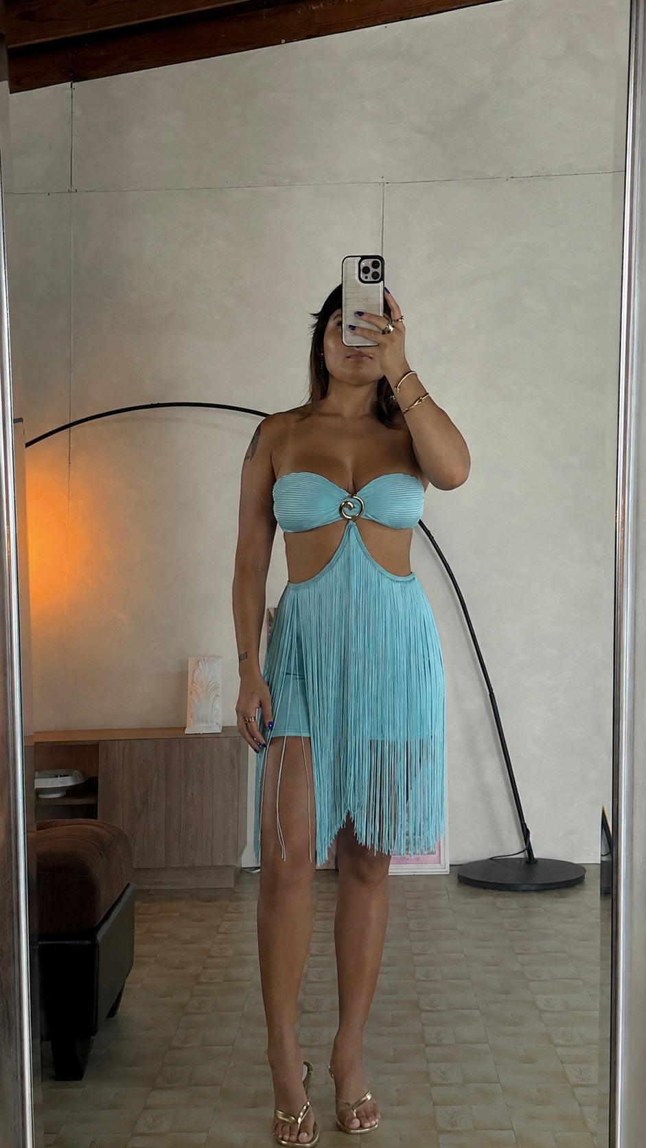 aqua dress