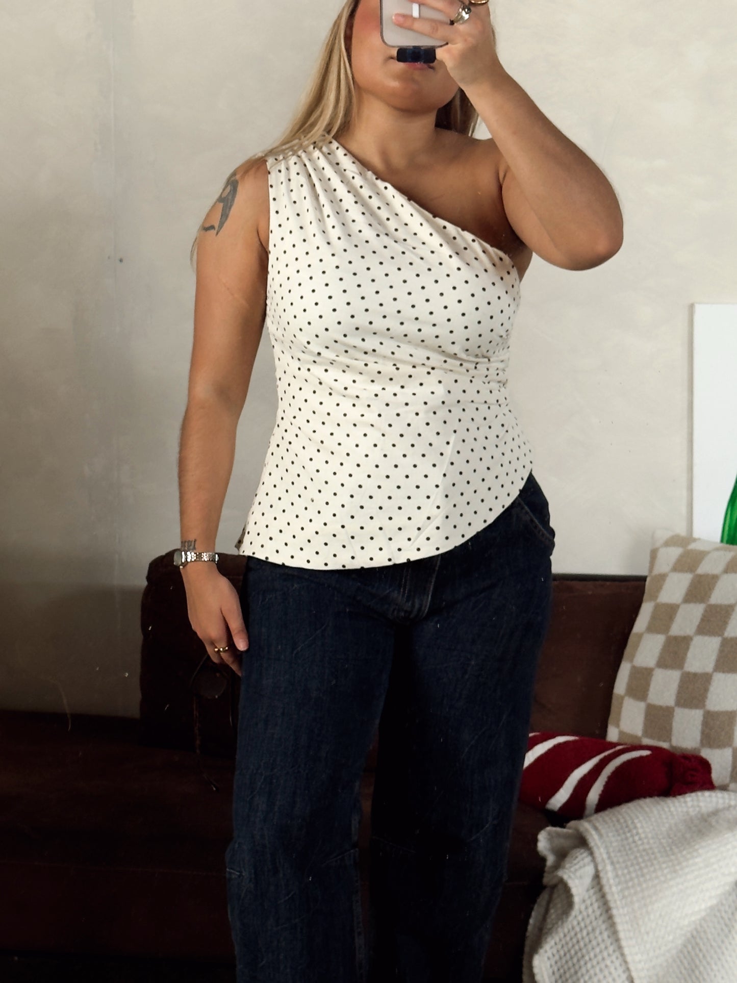 polka dots top